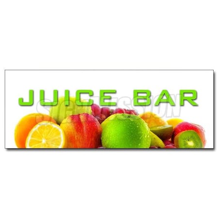 Signmission JUICE BAR DECAL sticker smoothies healthy fresh fruit fiber vitamins fitness, D-48 Juice Bar D-48 Juice Bar